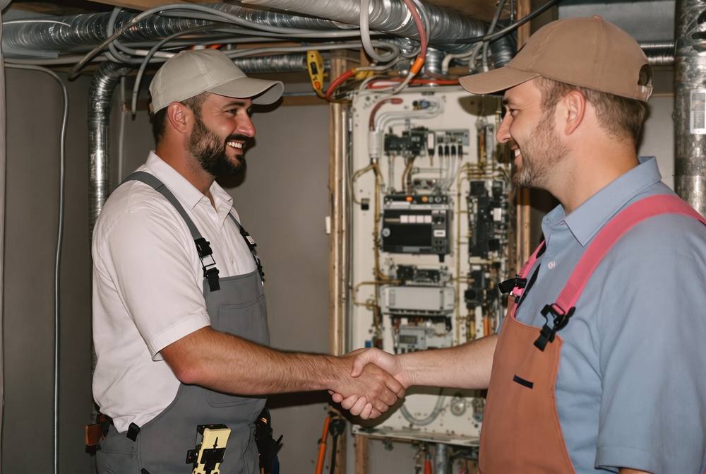 Walk-through with homeowner